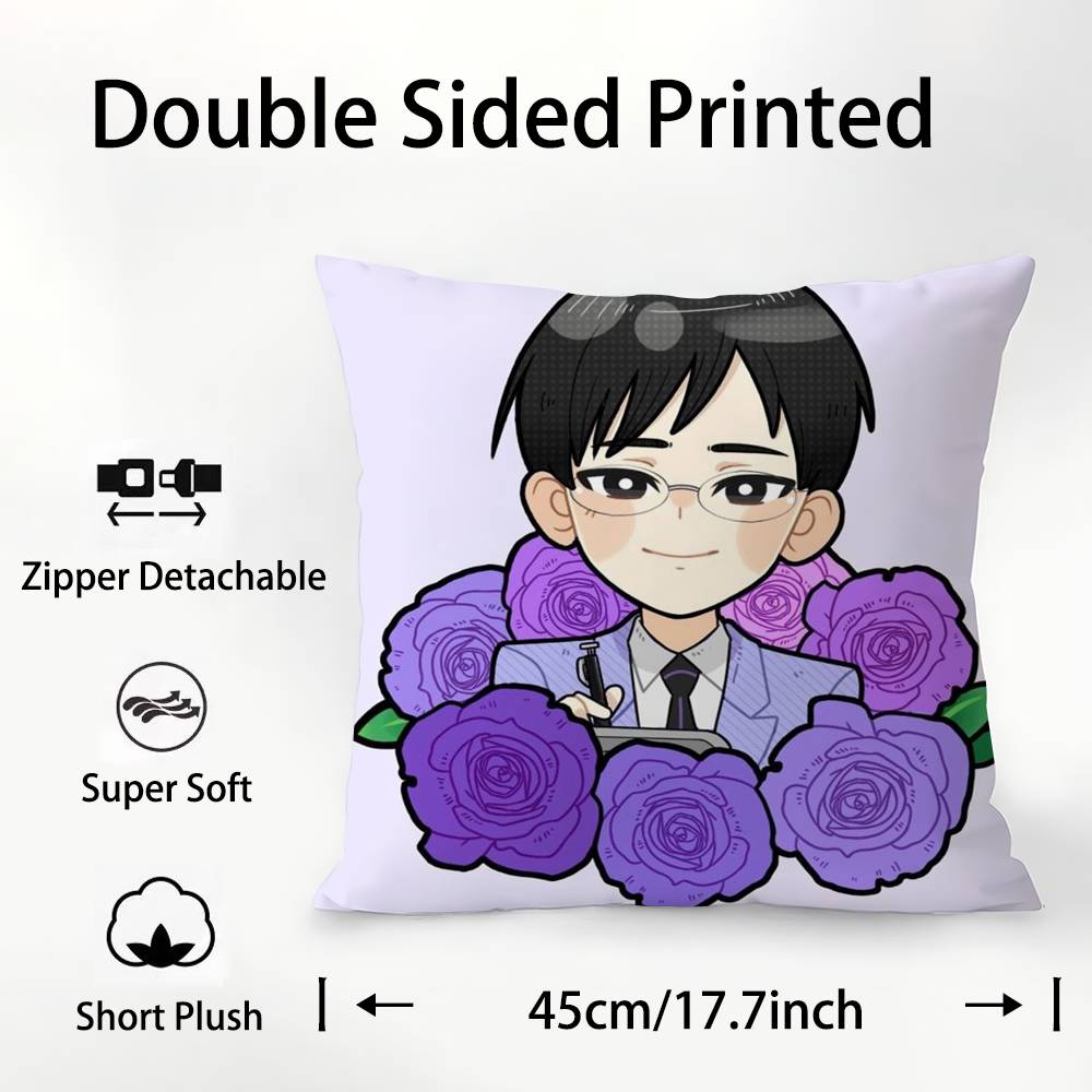 

Аниме O-Ouran High School Host Club Наволочка Квадратная Двусторонняя Печать Чехол для Подушки Для Дивана Домашний Декор Спальни Подарок 12x12Inch