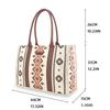 Wrangler Tote Bag Western Purse for Women Shoulder Boho Aztec Handbag