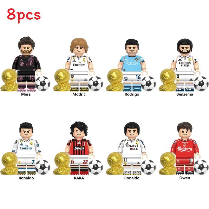 Global Football Cup Kids Building Blocks Set With Plastic Abs For Children Play