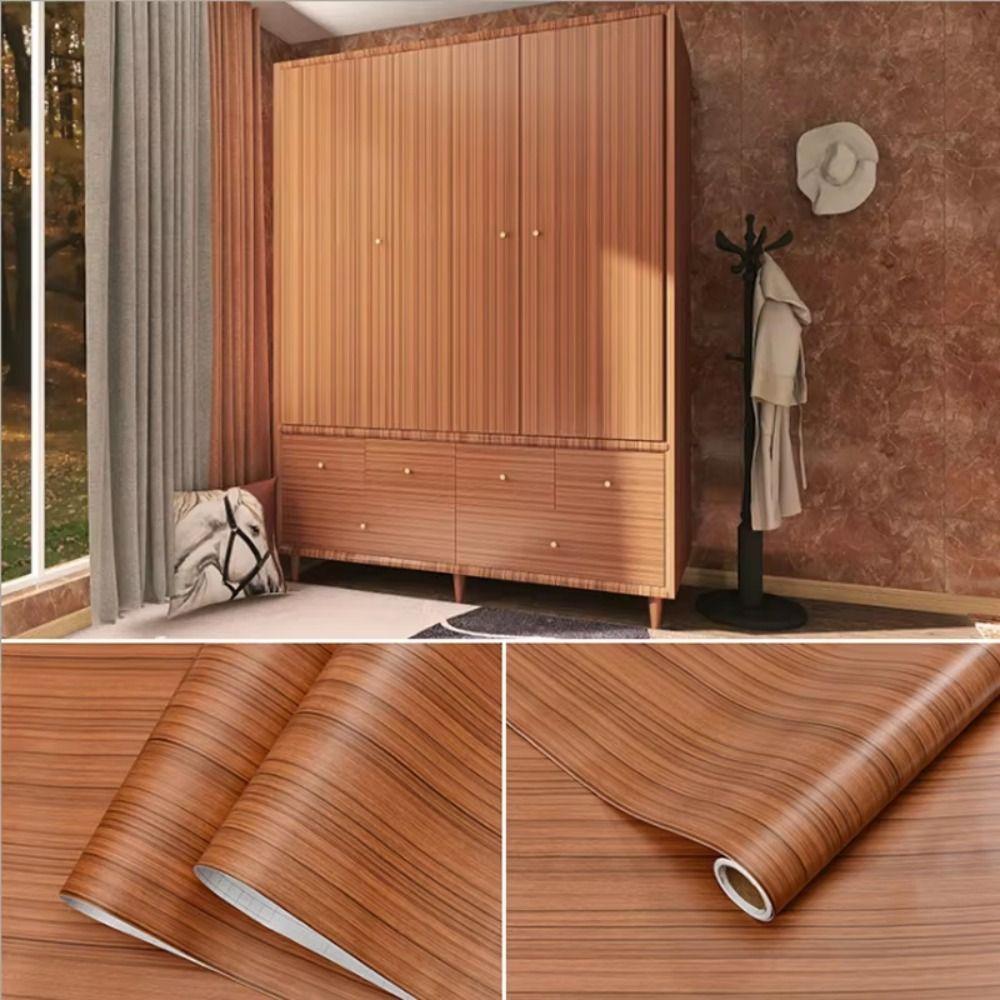 Selvklebende Tapet for Skaprenovering 40x100cm Møbeldekorativ Folie for DIY Hjemmedekor