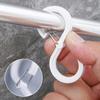 Wear-resistant Crossbar Clothes Hook S Shaped Shower Curtain Hooks Practical Windproof Lock Hook