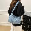 Denim Crossbody Bag for Women with Multi - Pockets & Quilted Detail, Lightweight & Stylish Shoulder Purse