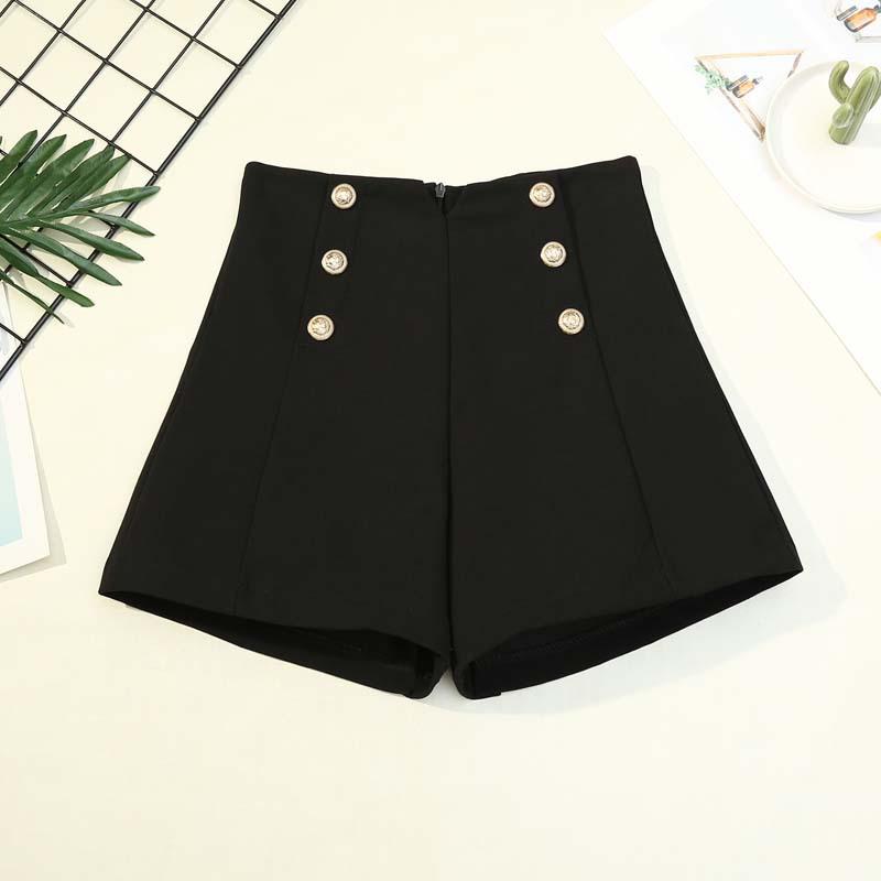 

Stylish Women s High-Waisted Double-Breasted Summer Shorts 2023 M