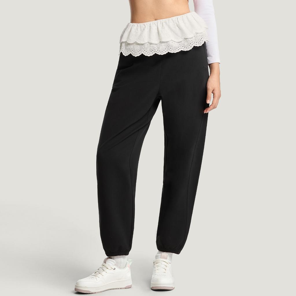 Li-Ning Embroidered Brand Logo Casual Sports Pants Women bottoms AKLW290-3
