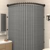 Non Perforated Corner Magnetic Folding Invisible Shower Curtain in Bathroom Waterproof and Mold Resistant, Thickened Shower Room