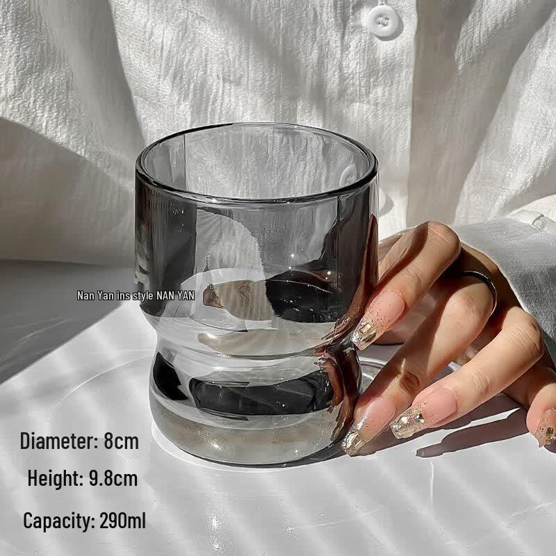 Ins Style Chubby Glass Coffee  Drink Cup