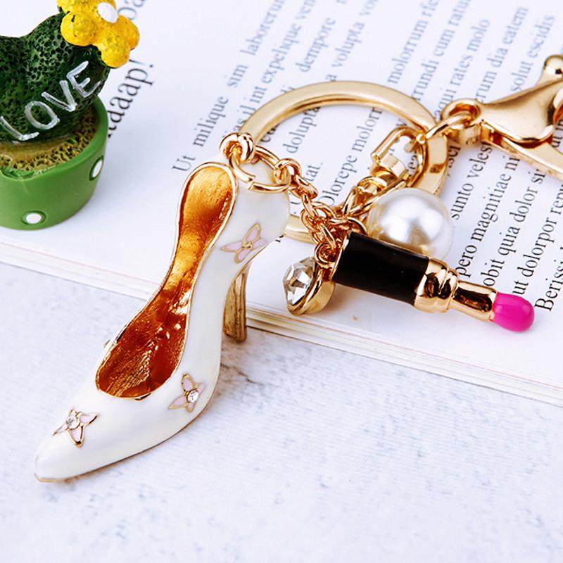 High Glamorous Heel Shoe Keychain Premium Metal Keyring Great For Holiday And Party Favors