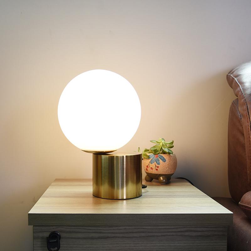 Modern Nordic Glass Table Lamp - Bedroom, Living Room, or Study