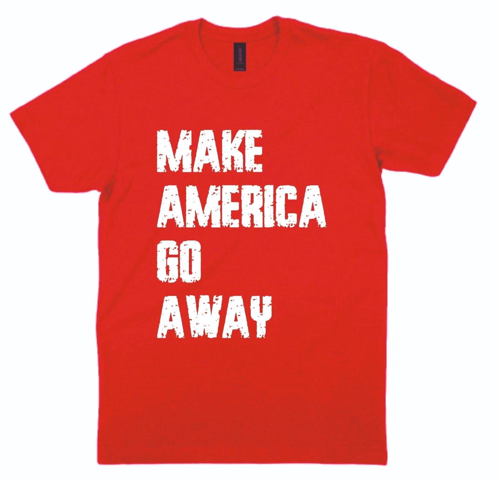 MAKE AMERICA GO AWAY Greenland T shirt Political Trump Denmark Minerals USA S