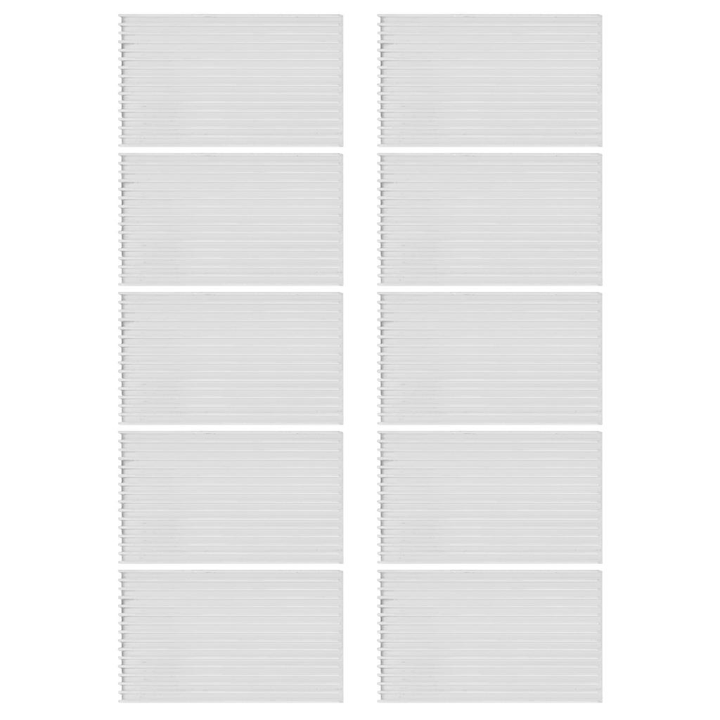 10Pcs Aluminum Heat Sink Heat Dissipation Cooling Sheet for Routers CPU Q50 X 4 X 100