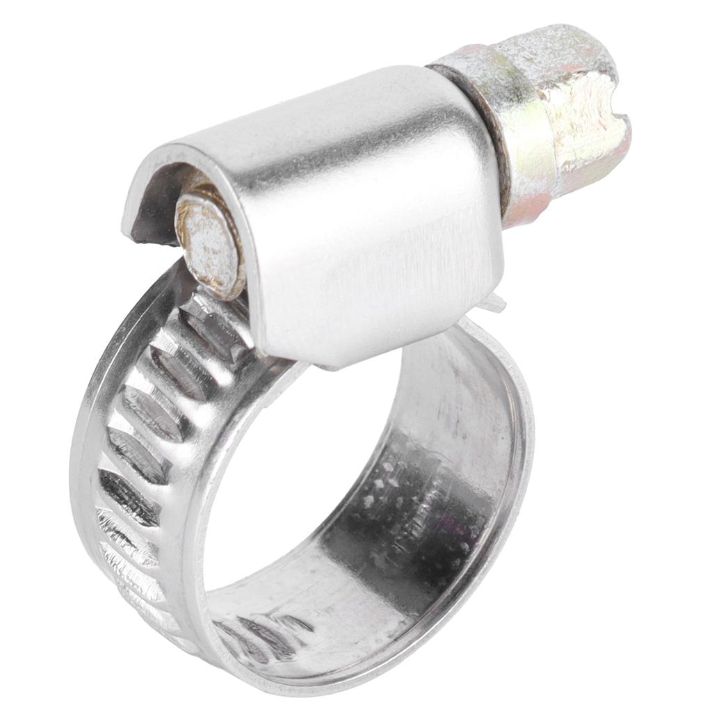 20Pcs Hose Clamp Stainless Steel Rustproof Anticorrosion Sturdy Hose Clip for Motor Vehicles Petrochemicals
