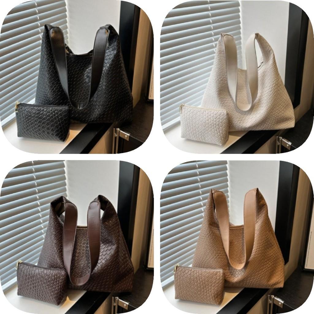Trendy Street Style Pu Bucket Tote Bag Set Ideal For Daily Use With Magnetic Closure