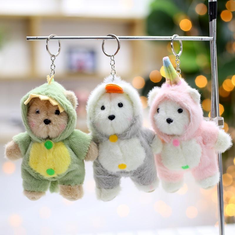 Cute Cute Pajamas, Drag Bear Pendant, Plush Toy, Doll, Cartoon Doll, Bag, Hanging Ornament Keychain
