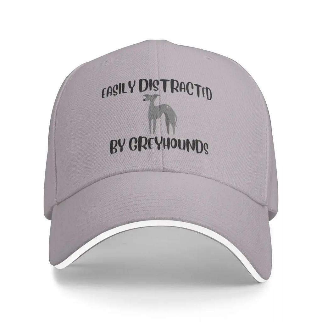 Easily Distracted By Greyhounds Baseball Cap hats for men fishing caps man Boy Womens