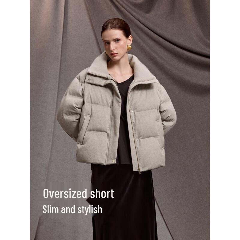 Bingjie Women's Thermal Stand Collar Short Down Jacket J5400JN30