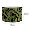 Bamboo E27 Lamp Shade with Leaves Pattern Accessory 11.8x7.8inch Farmhouse Cover for Bedrooms