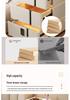 Solid Wood Smart Bedside Table with Wireless Charging, Modern Minimalist Design, Three-Layer Storage, Floor-Standing for Small Apartments.