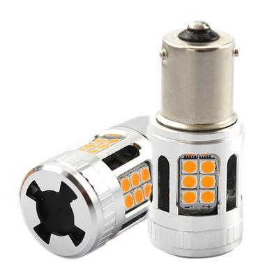 Válvula de Señal de Giro LED Autart S25 Ámbar 150° Pin Diferente