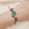 Flower Quartz Wristwatch Ladies Business Watches Rhinestone Quartz Watch  Business Occasion