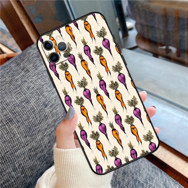 

Carrot Vegetable Food Phone Case For iPhone 16 15 14 12 11 13 Pro Max 12 13 mini XR 15 16 Plus 16e Cover Shell iPhone 12Pro MAX