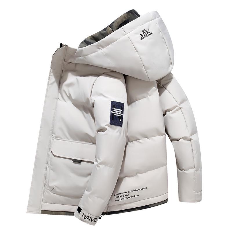 Cross-border Men's Thickened Short Cotton Jacket - Autumn/Winter Korean Style Trend Streetwear