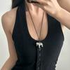 Soft Leather Cord Necklace Featuring Detailed Horse Charm Fashionable for Women