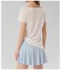 2026 Summer Lyocell Off-Shoulder Slimming Short-Sleeve Women's T-Shirt - Elegant & Versatile