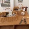 Imitation Rattan Woven Ginger And Garlic Egg Wall Hanging Storage Basket Bathroom Wall Hanging Basket