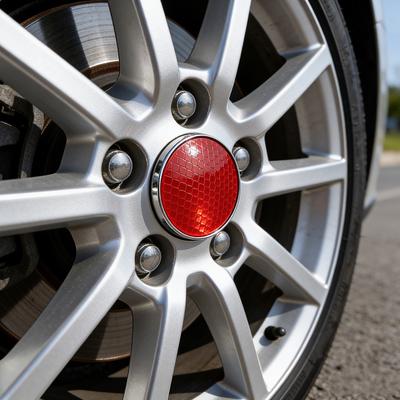4Pcs Car Diameter 60mm Modification SUV Car Wheel Center Covers Caps Rim Reflective Hubcaps Wheel Center Caps Outer Hubcap