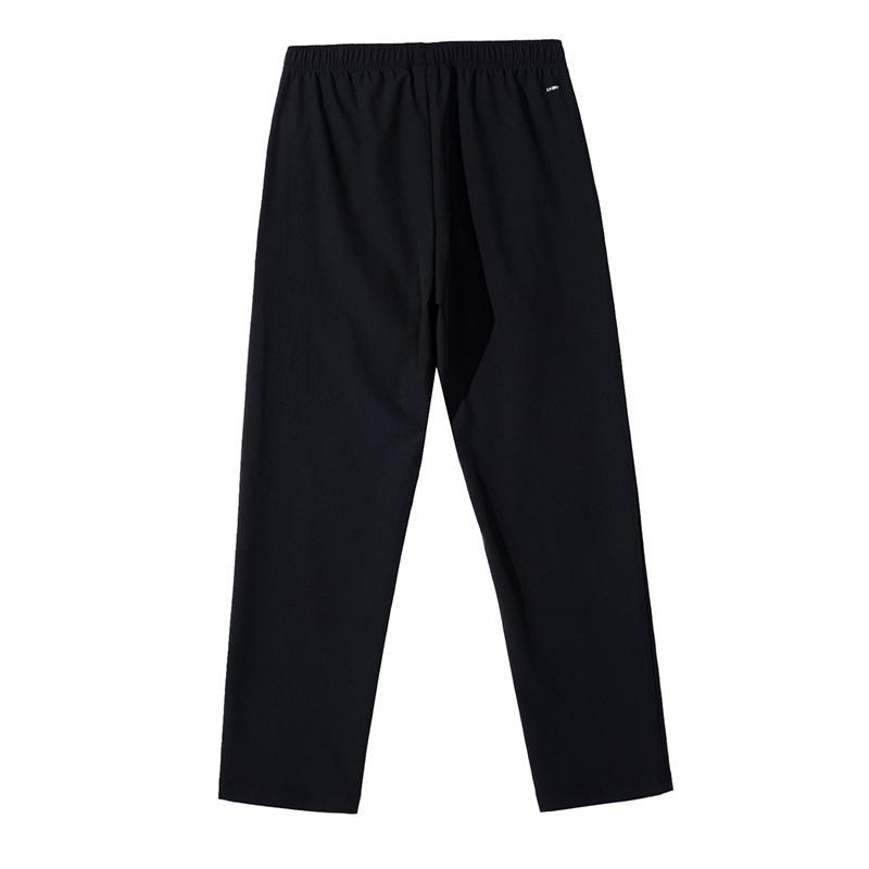 Li-Ning Minimalist Logo Design Versatile Breathable Short Sleeve Comfortable Long Pants Sports Suit Men suit Black W775-1+B07-1