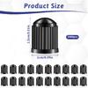 1000 Pack Valve Stem Caps Tire Valve Caps With O Rubber Ring Plastic Valve Tire Covers Black Dust Caps For Cars, SUVs, Bike, Bicycle, Trucks,