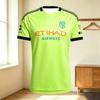 Unisex Černý venkovní fotbalový dres NYCFC s potiskem Etihad Airways Rychleschnoucí Krátký rukáv Kulatý výstřih Fotbalový fanoušek Tréninkové Sportovní trička
