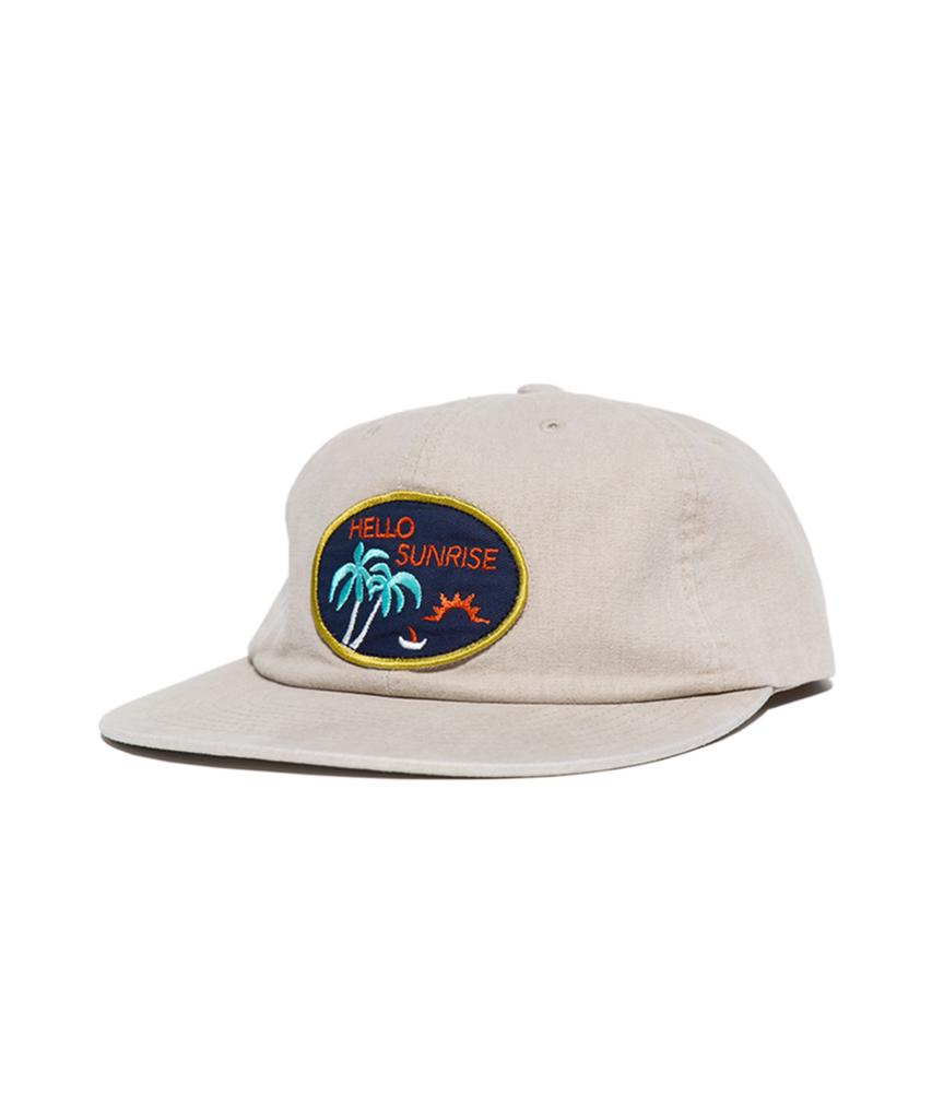 HELLO SUNRISE Hs Palm Tree Wappen 6Panel Cap_Beige