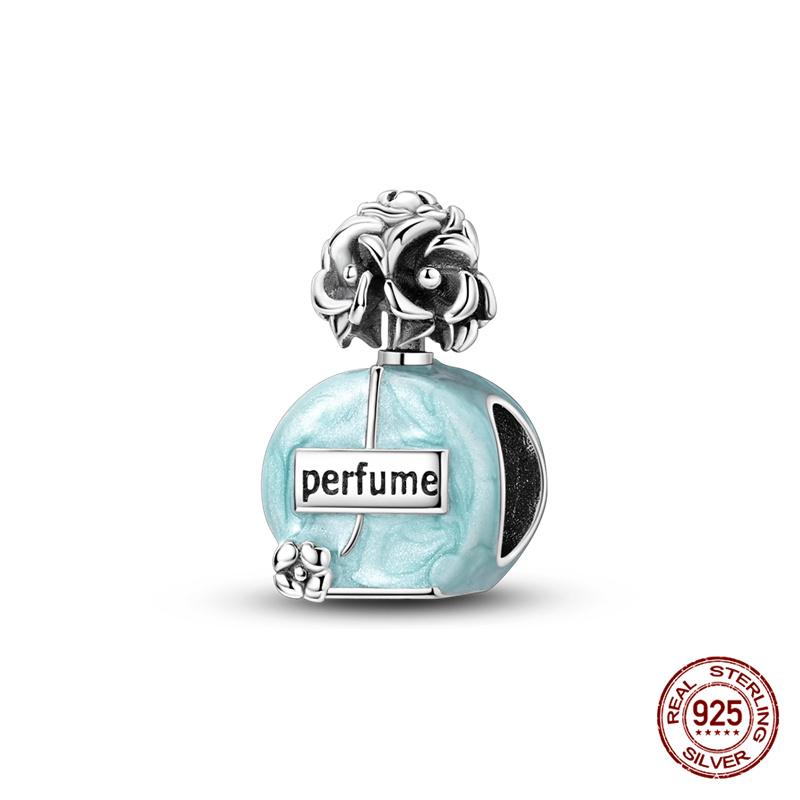 Original Charm Copper Three Colors Of Camellia Perfume Charm Beads Fit 3Mm Original Bracelet For Women Diy Fine Jewelry Gift