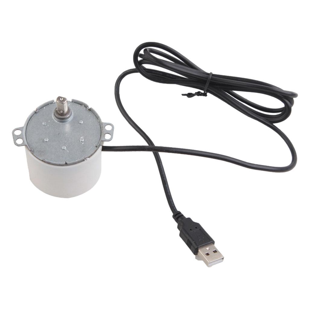 5-Piece Rotisserie Kit with USB Cable for Barbecue Mounting