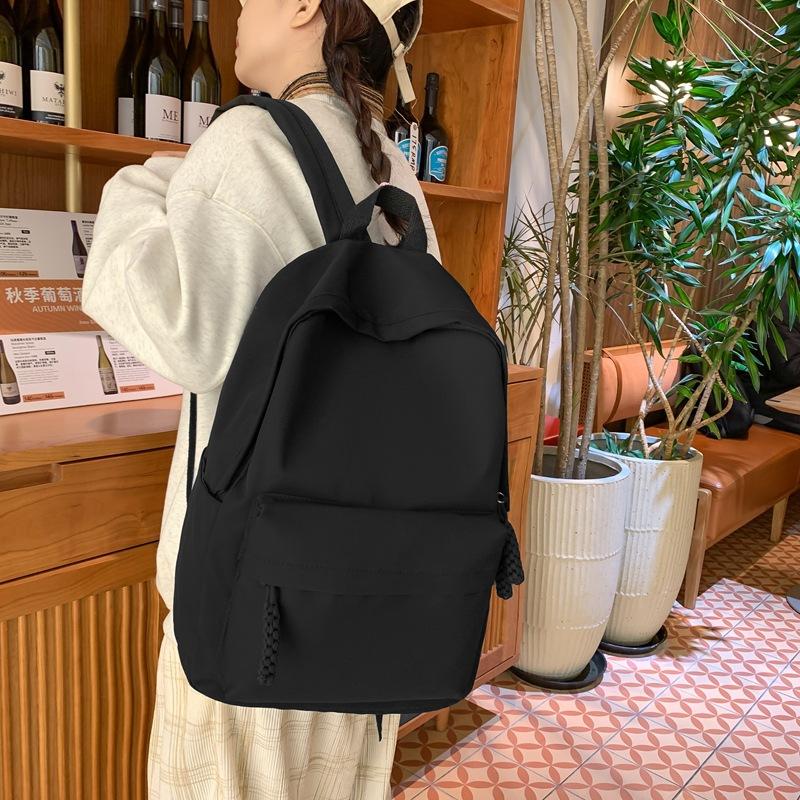 Girl Schoolbag Ženský cestovní batoh jednobarevný