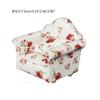 Rural Style Armchair Mini Sofa Dollhouse Miniature Sofa & Throw Pillow Set Wooden Simulation Furniture Girls Decoration Crafts
