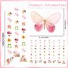 Fairy First Birthday Party Decorations, 8PCS Fairy Hanging Garland Banners Decor Butterfly Flower Fairies Theme Hanging Banner Decor for Wall Ceiling