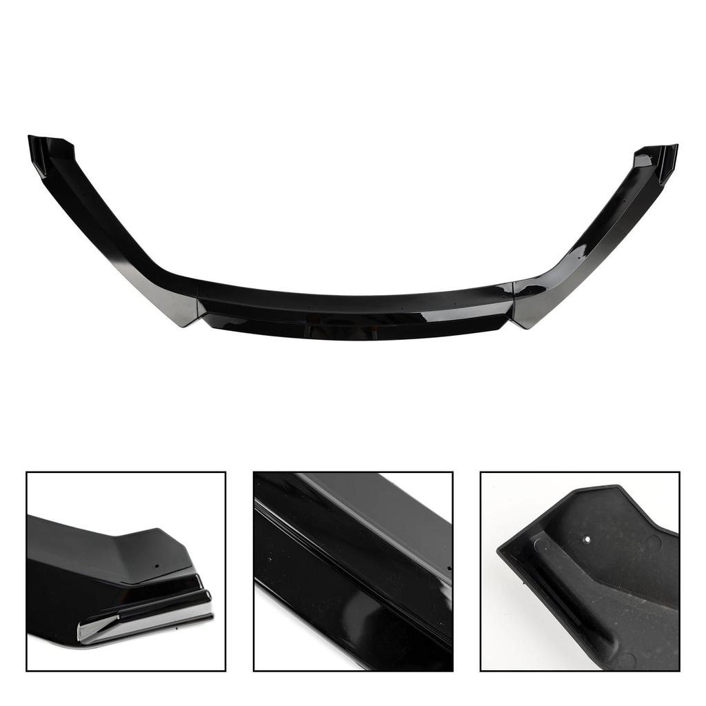 Gloss Black Front Spoiler Lip Performance Fit Seat Leon 5F 2012-2020
