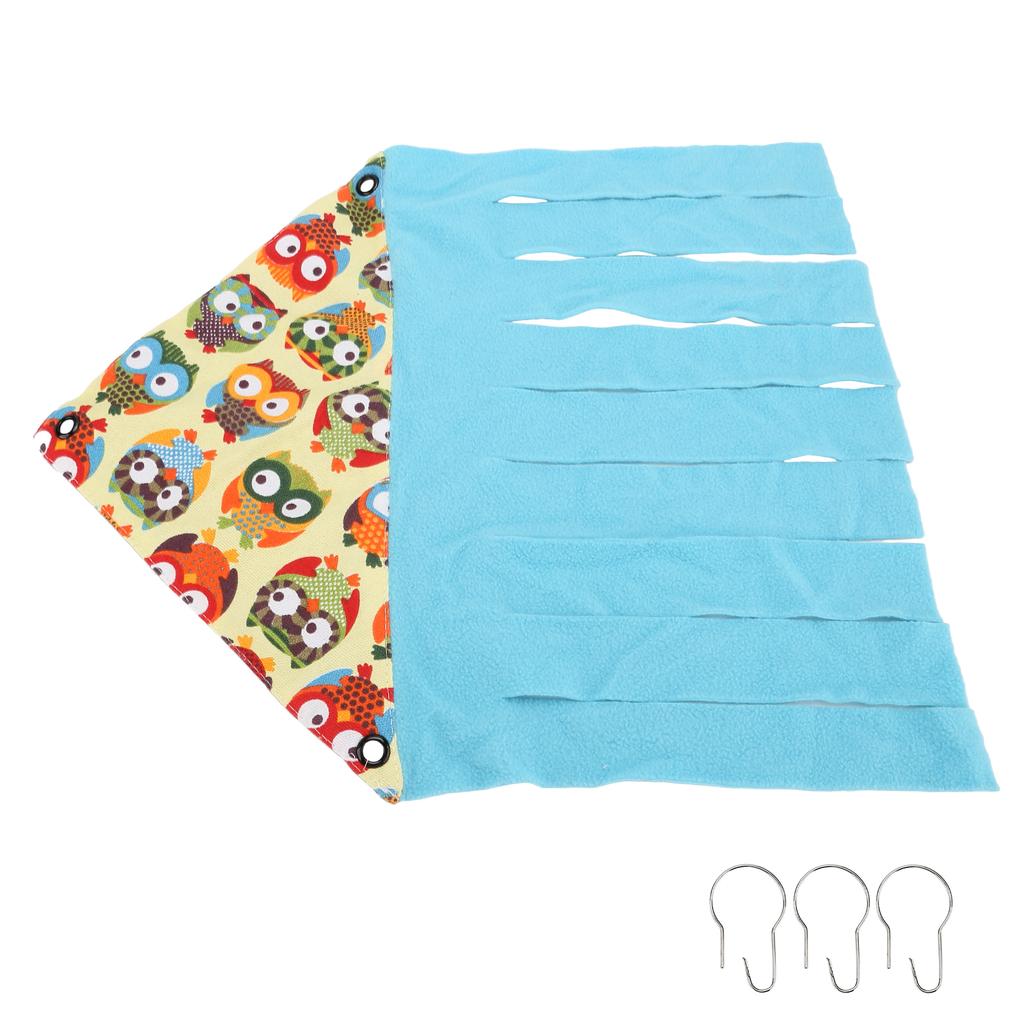Animal Corner Hideout Canvas Flannel Corner Tent for Hamsters Ferrets Chinchillas