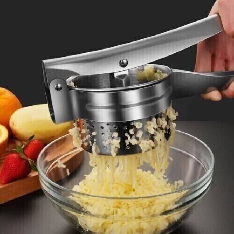 Steel Duty Heavy Potato Ricer Puree Masher Juicer Vegetable Fruit Maker Press