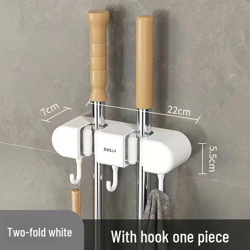 

Многофункциональный держатель для швабры и крючка без перфоратора для кухни и ванной комнаты