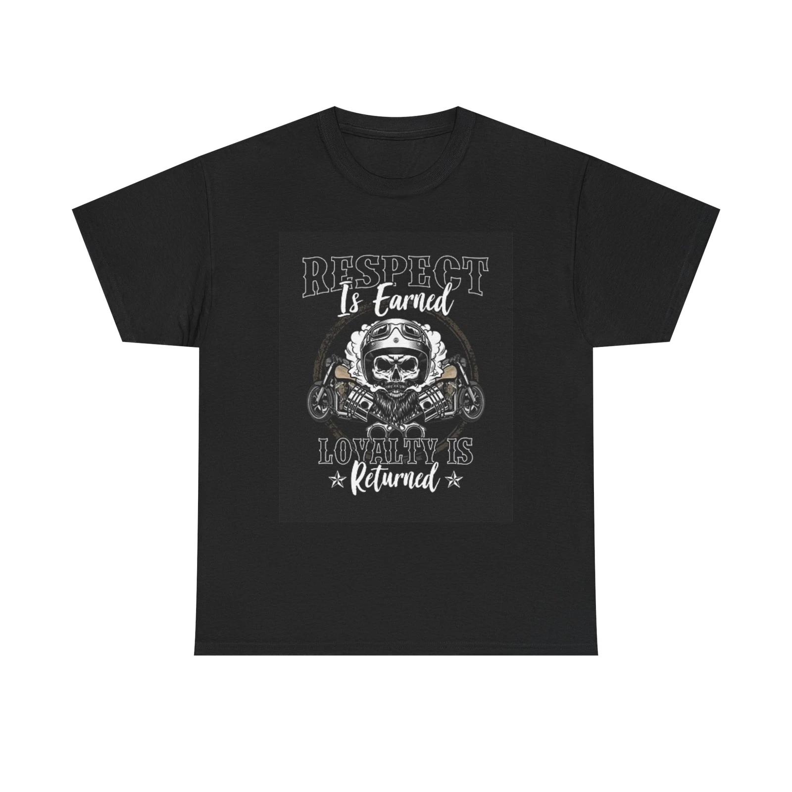 Men s and Women s T-shirts Respect Is Earned Graphic S