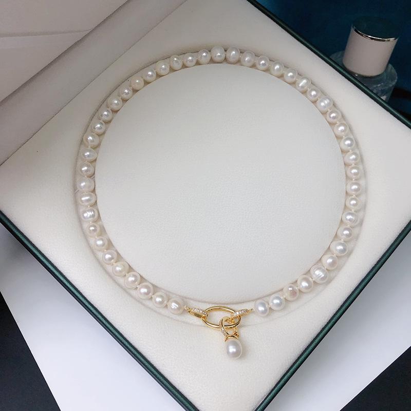 Fashionable Multi-Wear Freshwater Pearl Necklace for Women 8-9mm