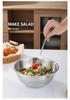 304 Stainless Steel Multi-Purpose Kitchen Bowl Set: Mixing & Seasoning Jar, Deep Soup Pot, Dough Kneading Basin
