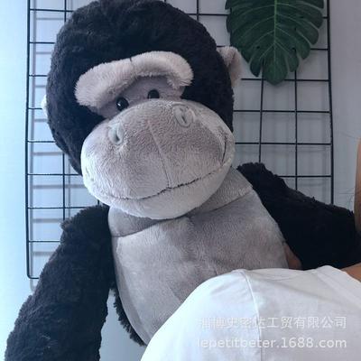 Cute Gorilla Plush Toy Black King Kong Long Arm Monkey Doll Doll Oversized Throw Pillow Girl