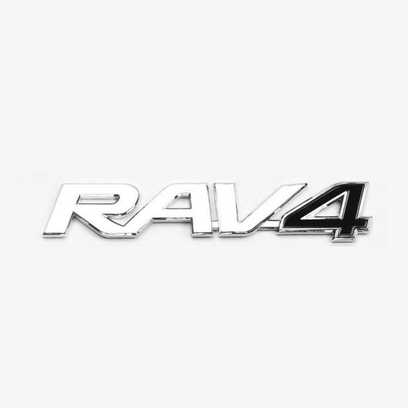1PCS  ABS Car Body Trunk Emblem Sticker Rav4 LOGO For  RAV4 SUV Badge Auto Rear Letter Decal Exterior Accessories