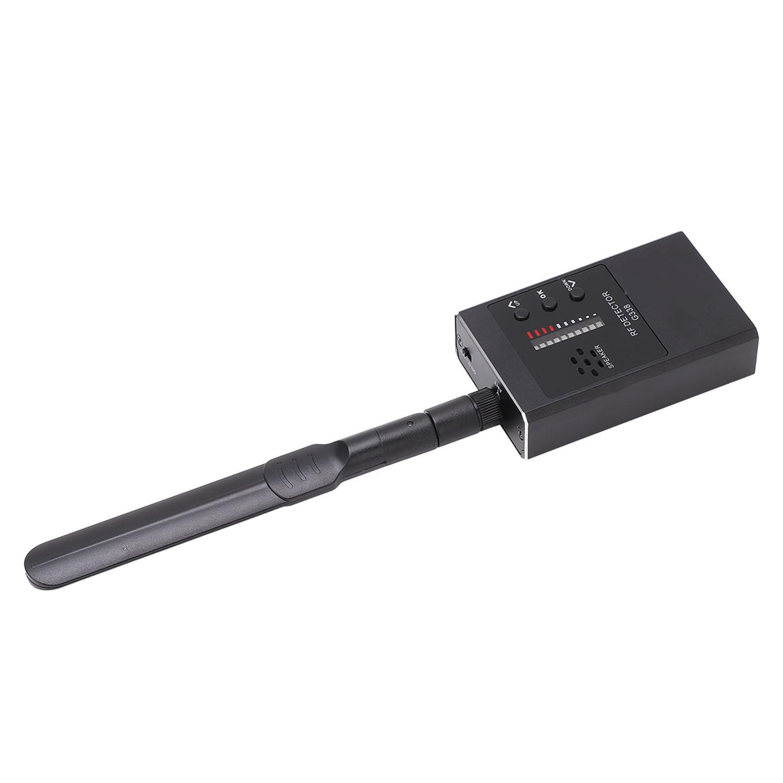 

Радіочастотний детектор помилок WiFi камера Finder Пристрій прослуховування GPS Сканер бездротового сигналу G338 Silver чорний