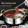 HANDUNYOU 34CM Stainless Steel Hot Pot