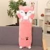 70~110cm Kawaii Long Plush Toy Squishy Dinosaur Pig Unicorn Pink Fox Soft Stuffed Animals Doll Pillow For Girls